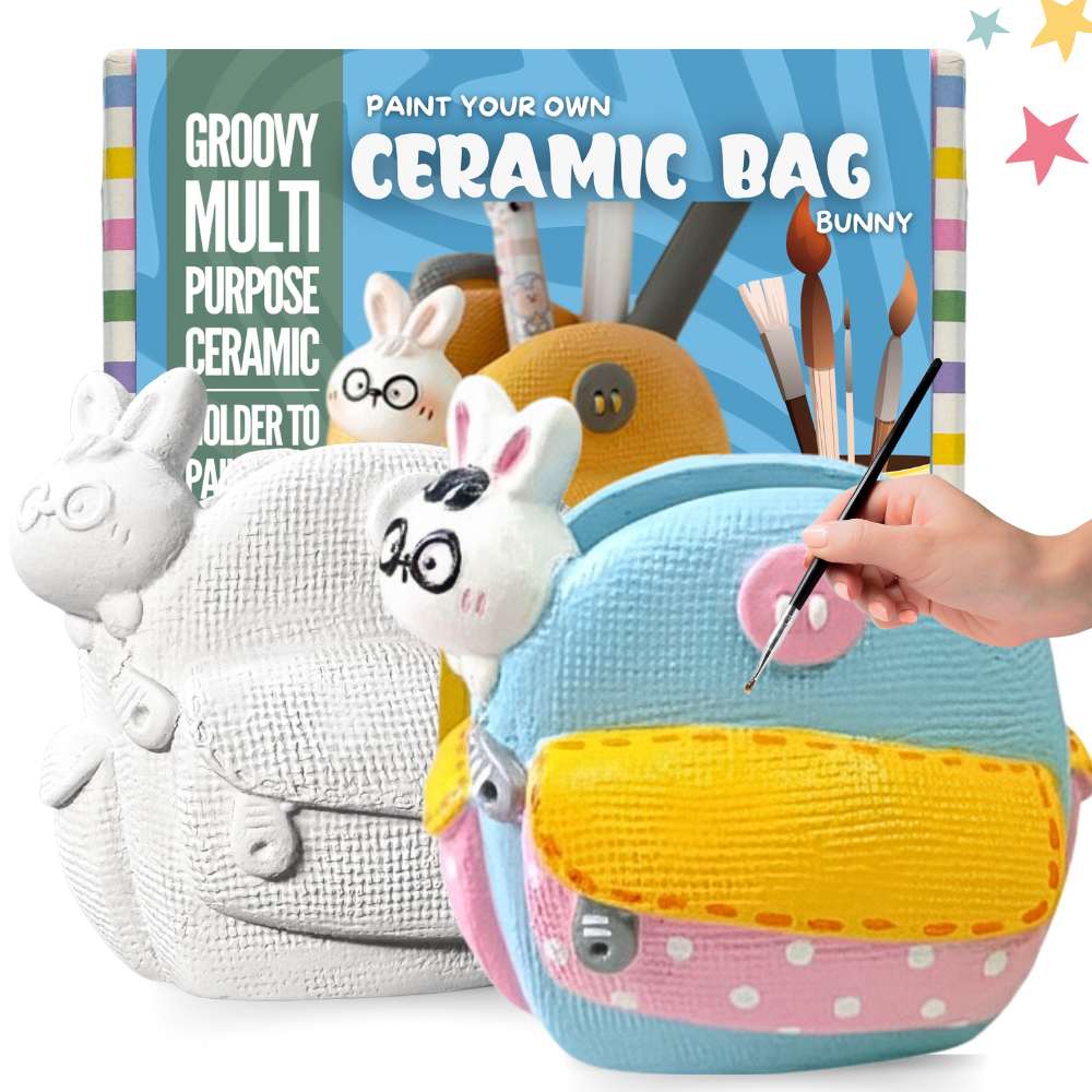 Ceramic Mini Bag Vase Bunny