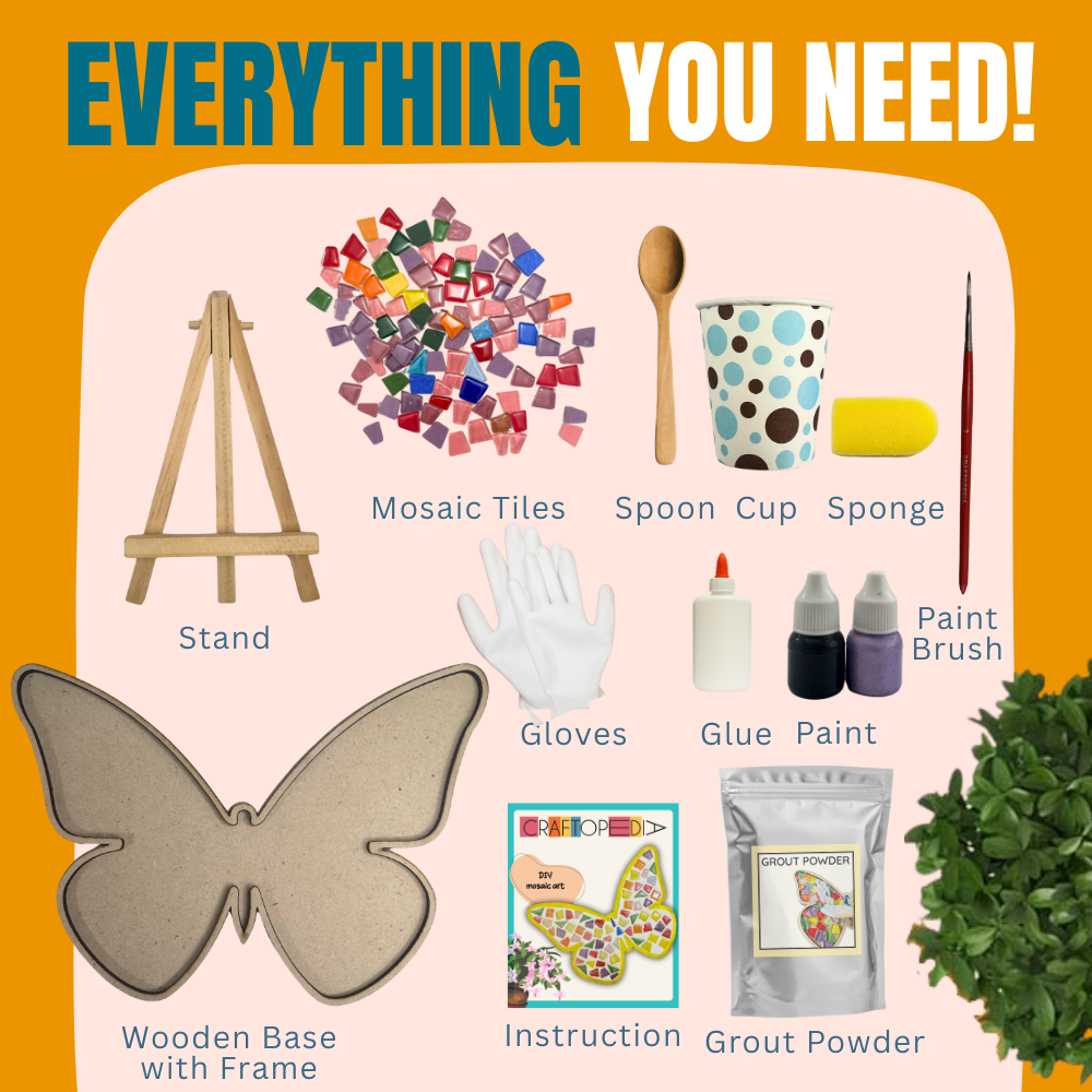 DIY Mosaic Art Kit - Butterfly