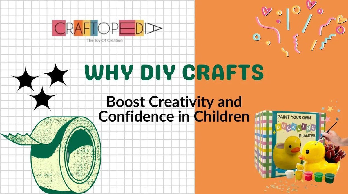DIY crafts boost kids' creativity and confidence with paint your own duckling planter kit
