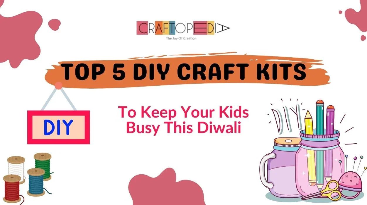 Top 5 DIY craft kits to keep kids busy this Diwali with colorful spools, pencils, scissors, and sewing pins