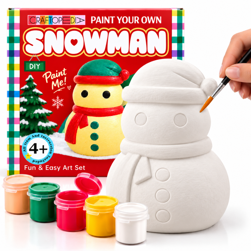 Art Craft Kit - Snowman Jar