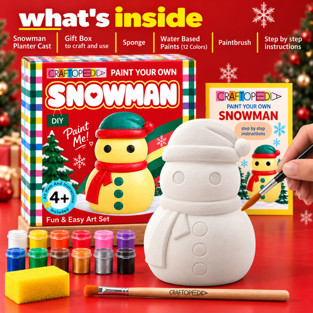 DIY Art Set - Snowman Jar