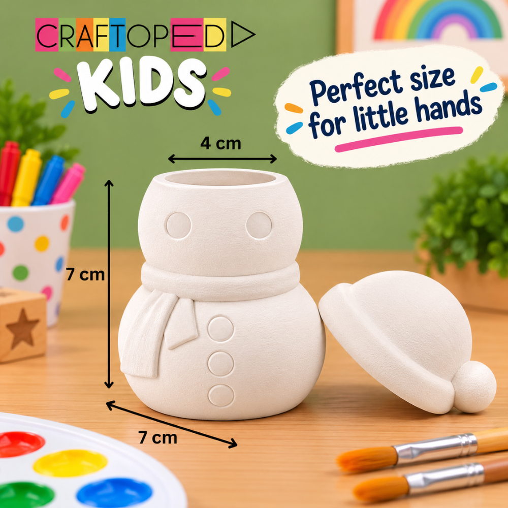 DIY Art Kit - Snowman Jar