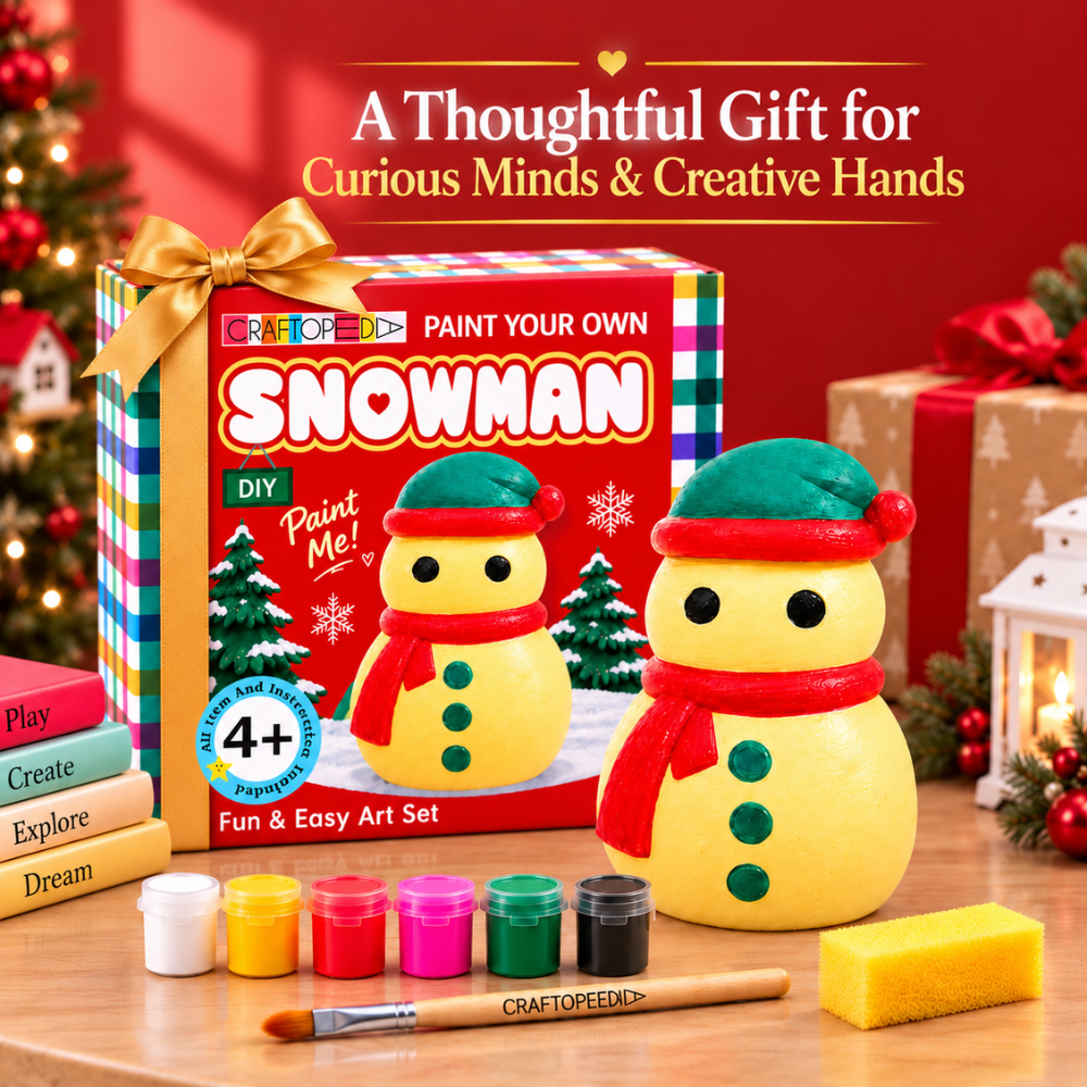 Ceramic DIY Kit - Snowman Jar