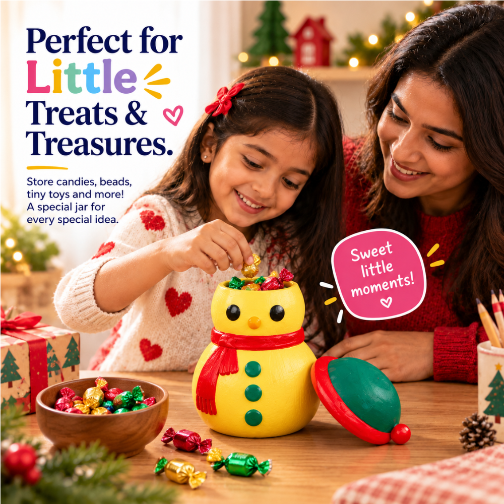 DIY Painting Kit - Snowman Jar