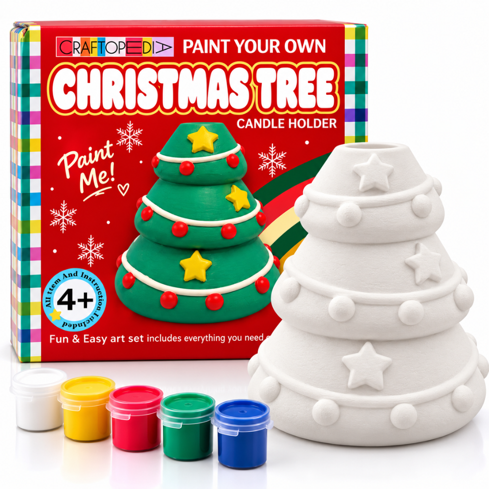 DIY ART - Christmas Tree Candle Holder