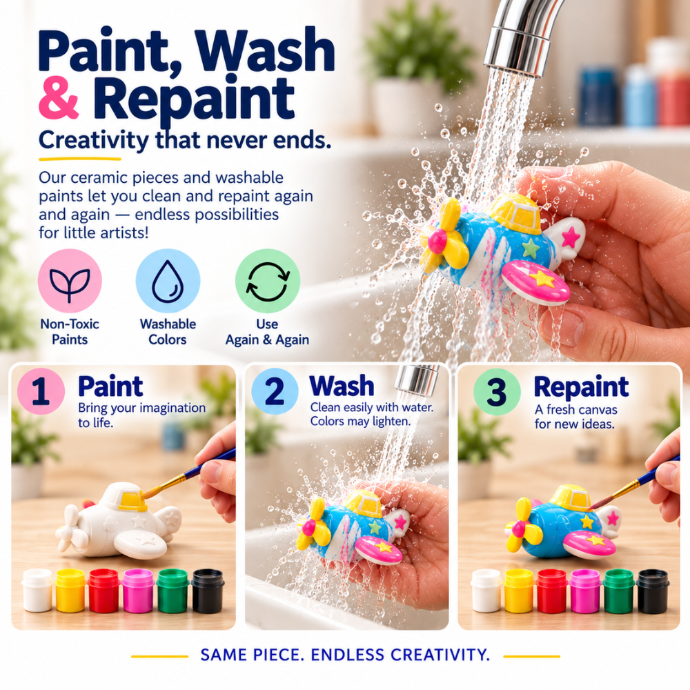 DIY Paiting Set - Vehicles Magnet