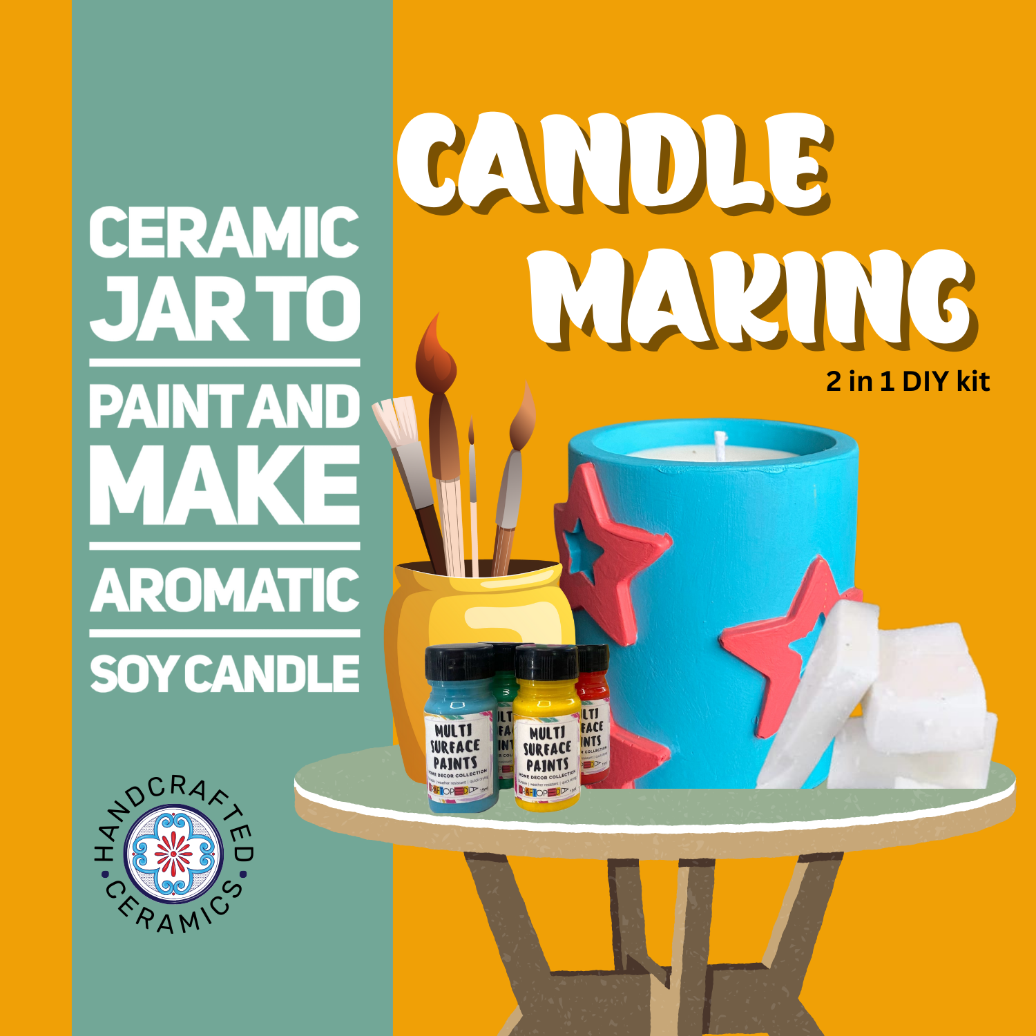 Candle Making Kit - Ceramic Jar