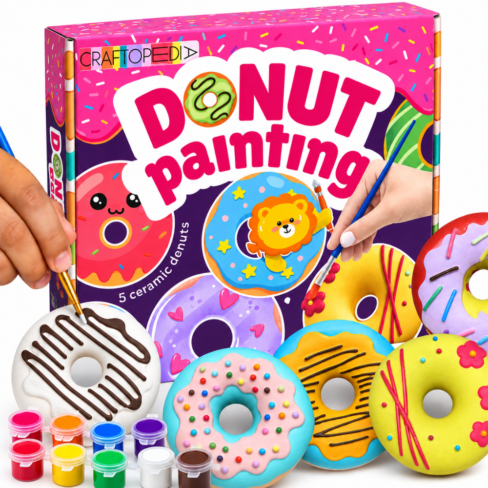 DIY Art & Craft Kit - Donut Painting
