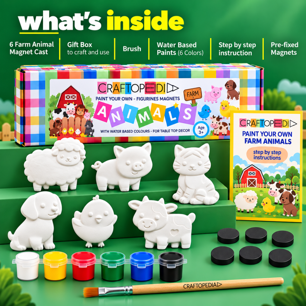 Ceramic DIY Kit - Animal Magnet