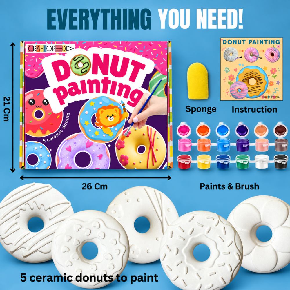 Ceramic DIY Kit - Donut Painting