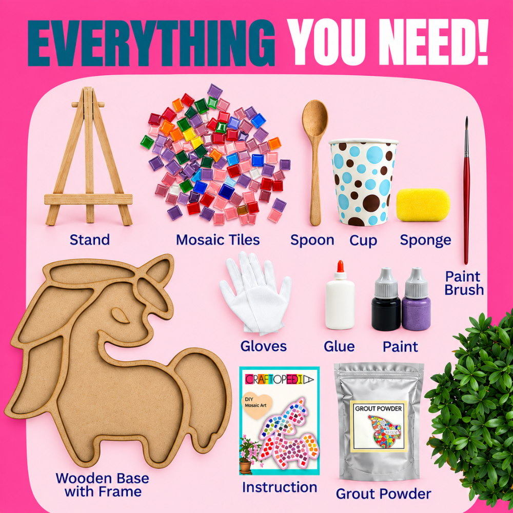 DIY Art & Craft Kit - Mosaic Unicorn