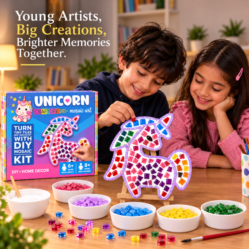 DIY Painting Kit - Mosaic Unicorn