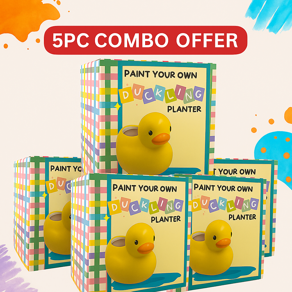 Set of Paint Your Own Duckling Planter