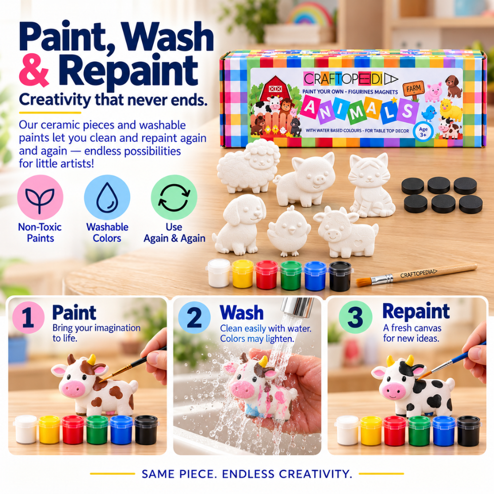 DIY Paiting Set - Animal Magnet