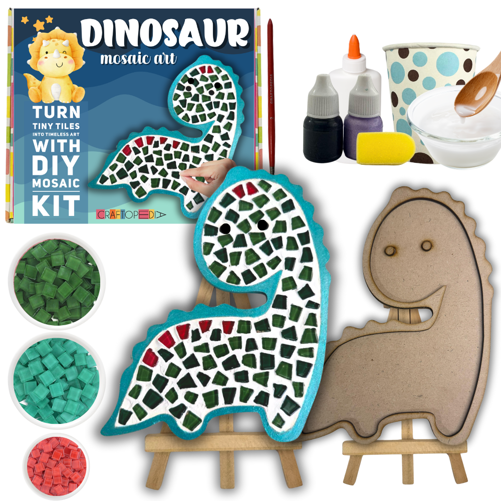 DIY Mosaic Art Kit - Dinosaur