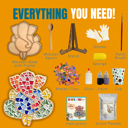 DIY Mosaic Art Kit - Ganesha