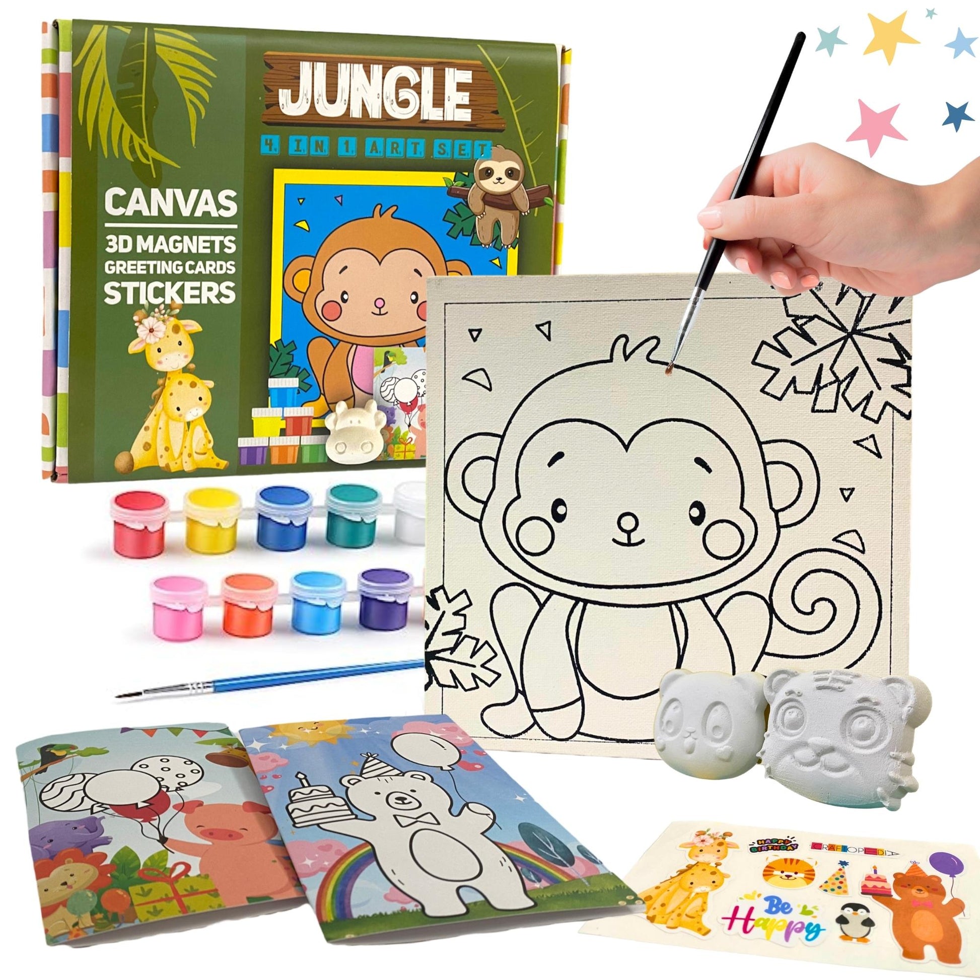 4 In 1 Canvas Set - Jungle