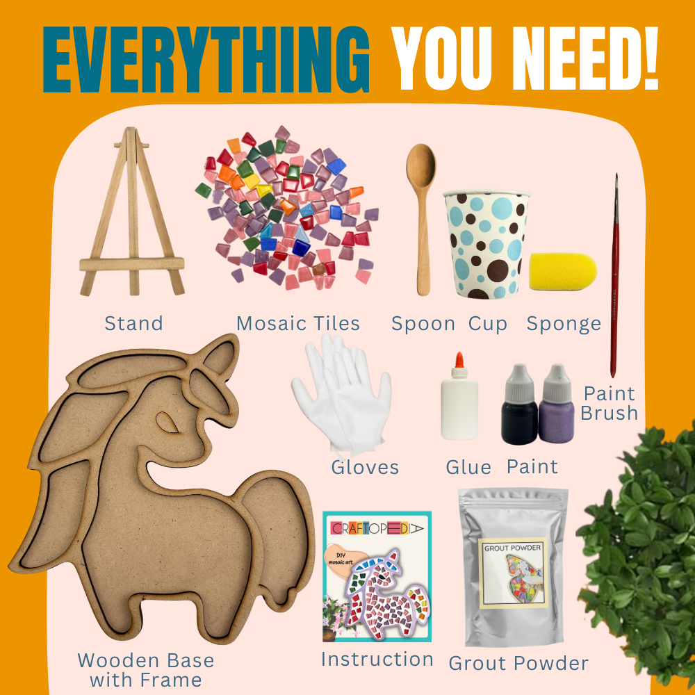 DIY Mosaic Art Kit - Unicorn