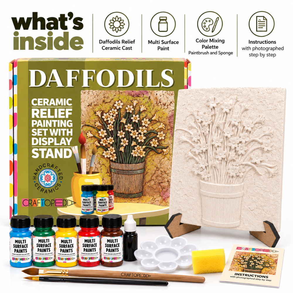 DIY Art Kit - Daffodil Painting