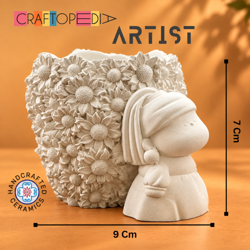 Ceramic DIY Kit - Sun Flower Vase