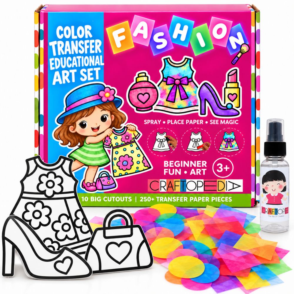 Art Craft Kit - Color Transfer Educational Art Set - Fashion