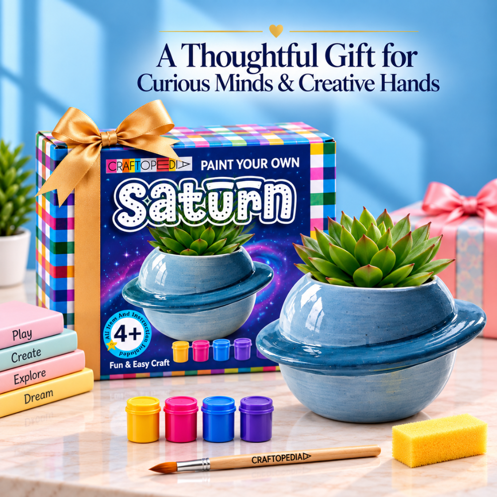 DIY Ceramic Paiting Set - Saturn