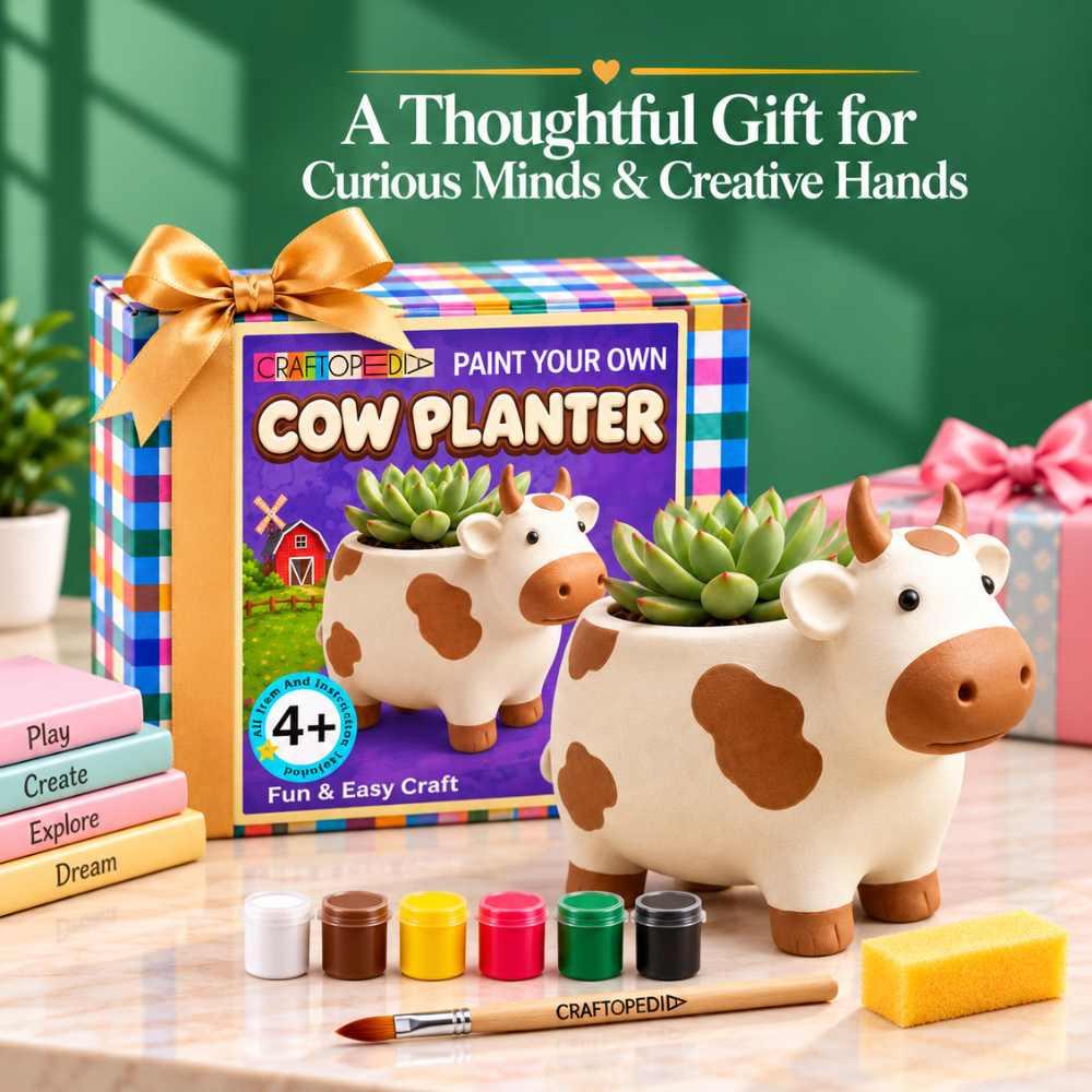 DIY Ceramic Paiting Set - Cow