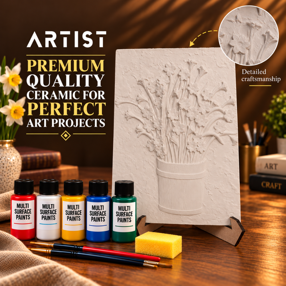 DIY Ceramic Paiting Set - Daffodil Painting
