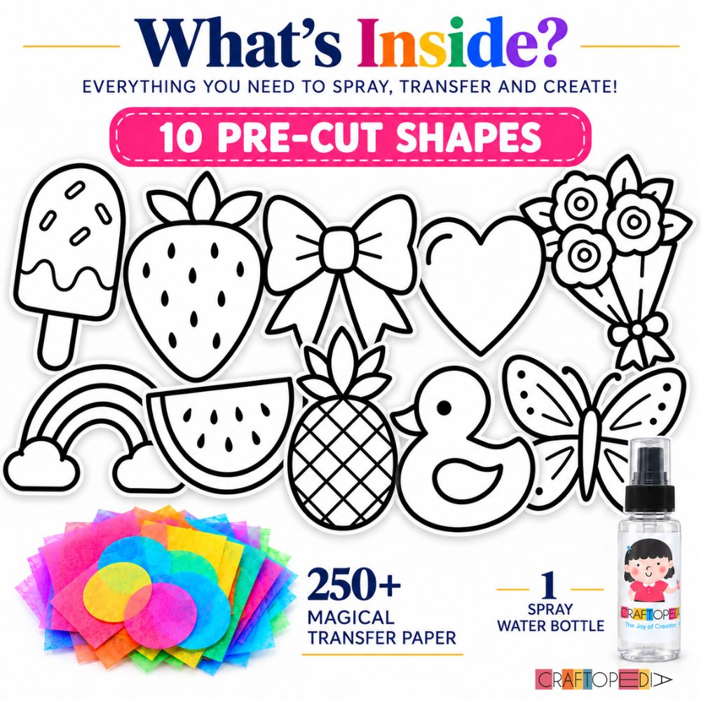DIY Art & Craft Kit - 10 Pre Cut Shapes