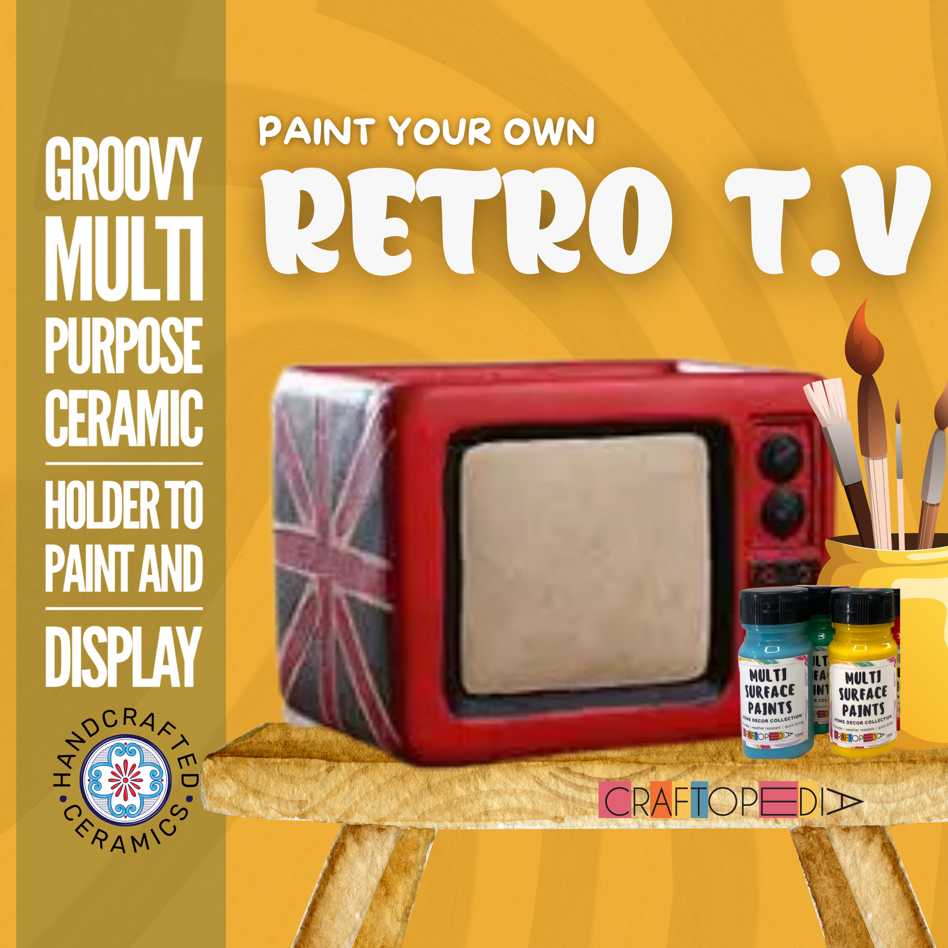 Paint Your Own Retro Tv