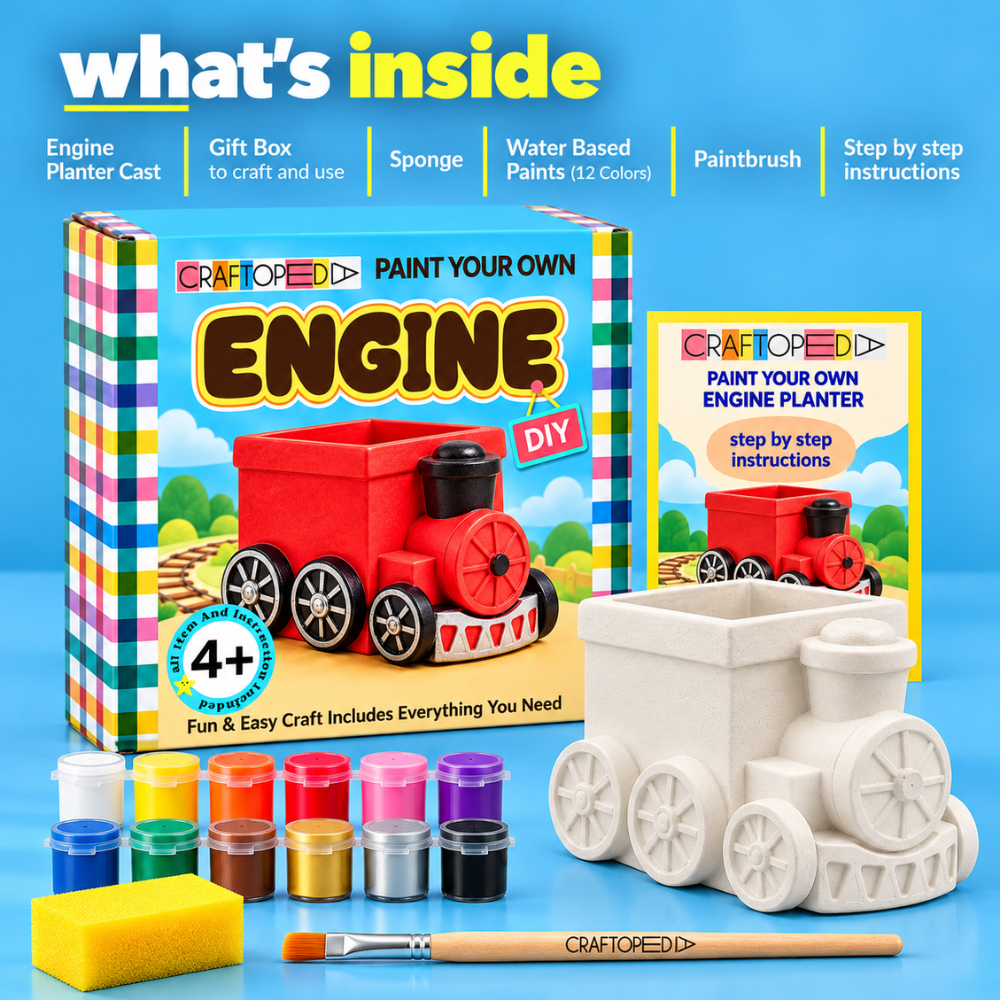 Ceramic DIY Kit - Train Engine