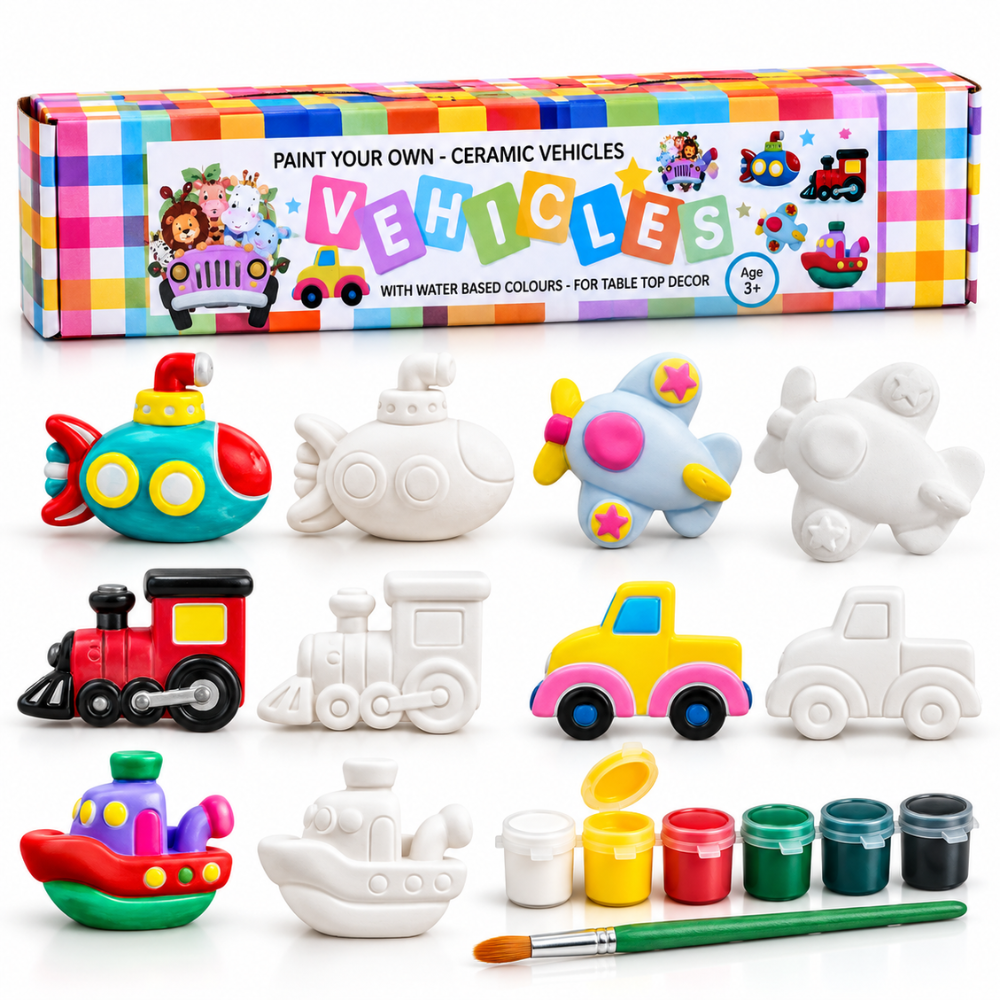 DIY Art & Craft Kit - Vehicles Magnet