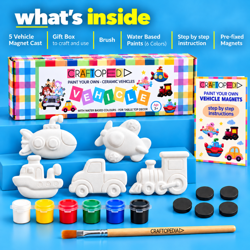 Ceramic DIY Kit - Vehicles Magnet