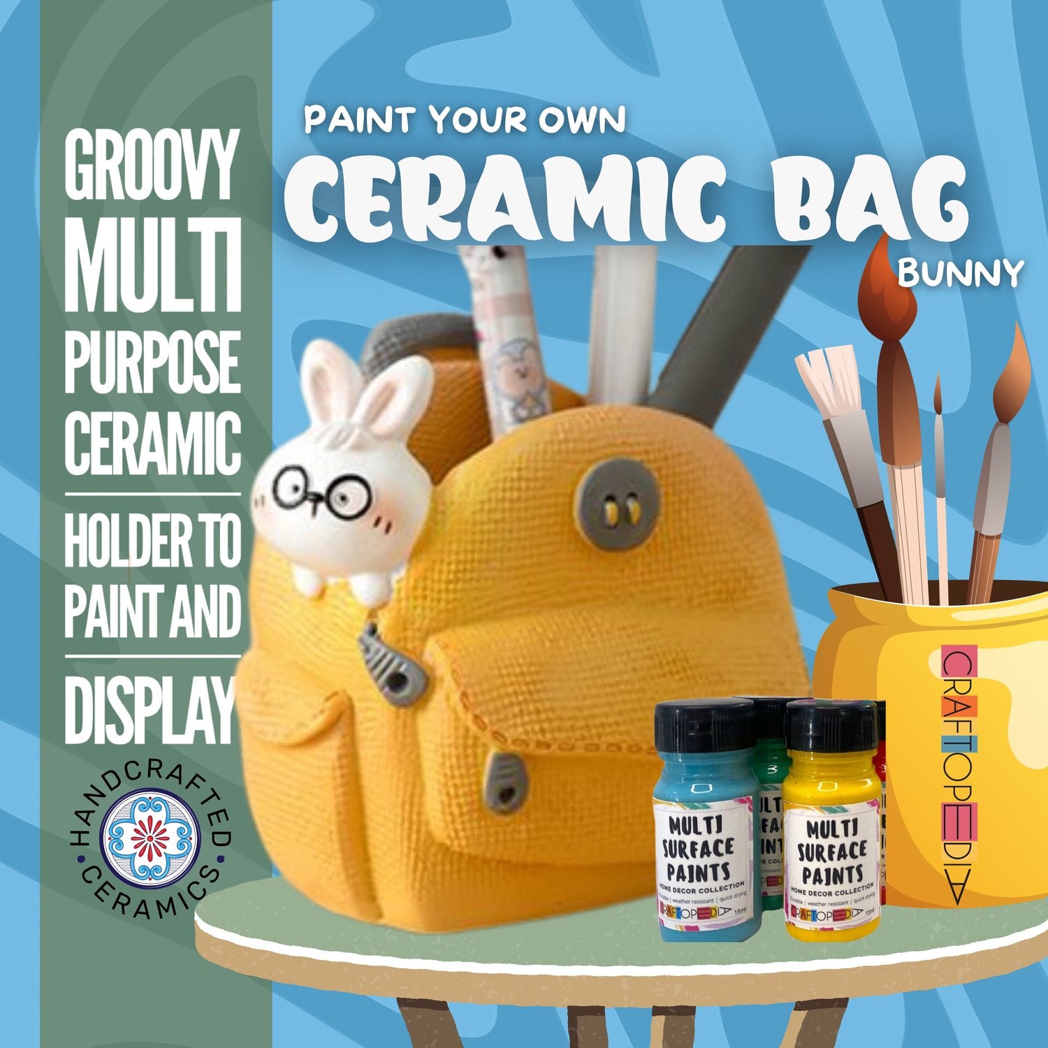 Ceramic bag painting kit