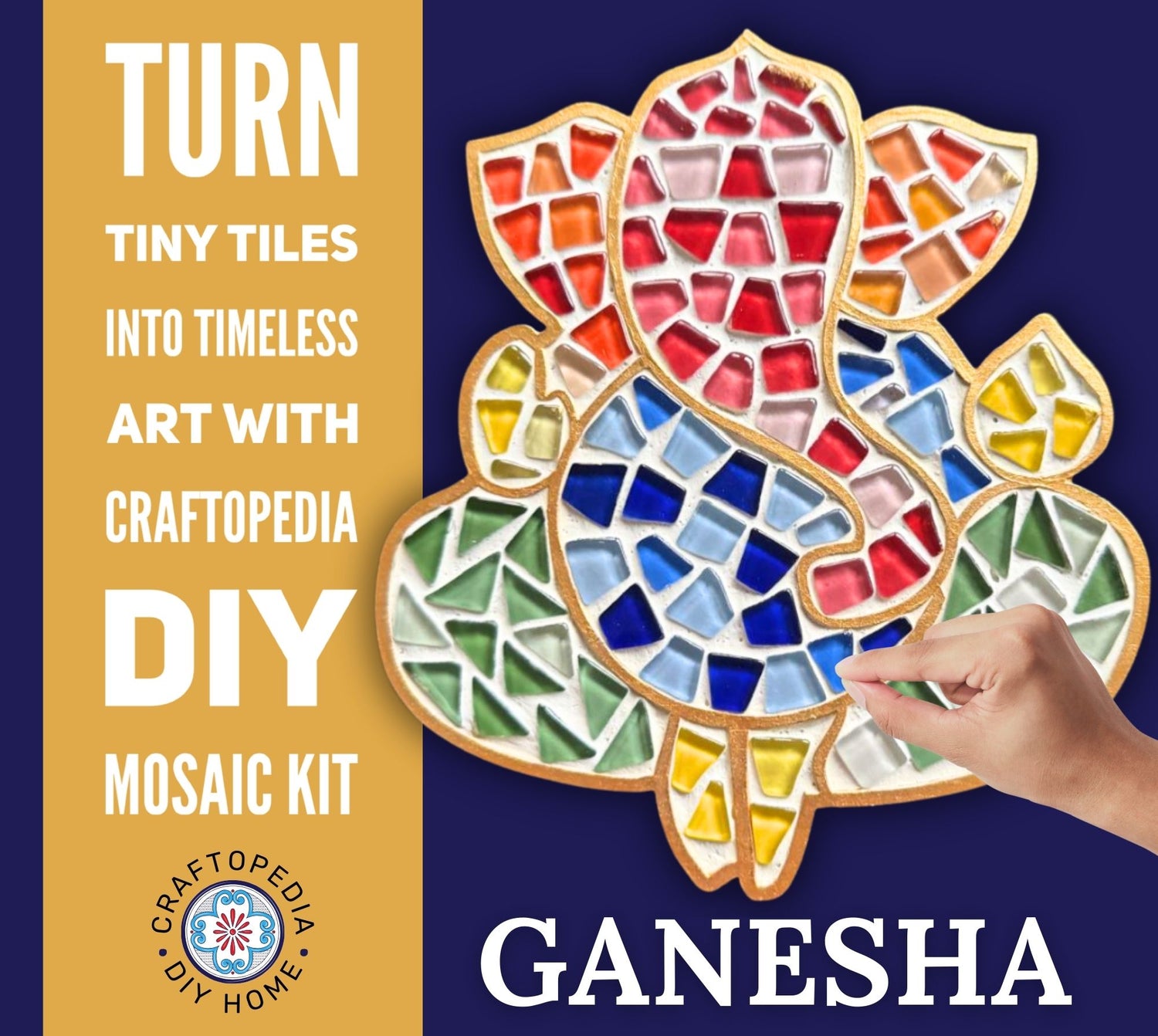 ganesha mosaic art kit