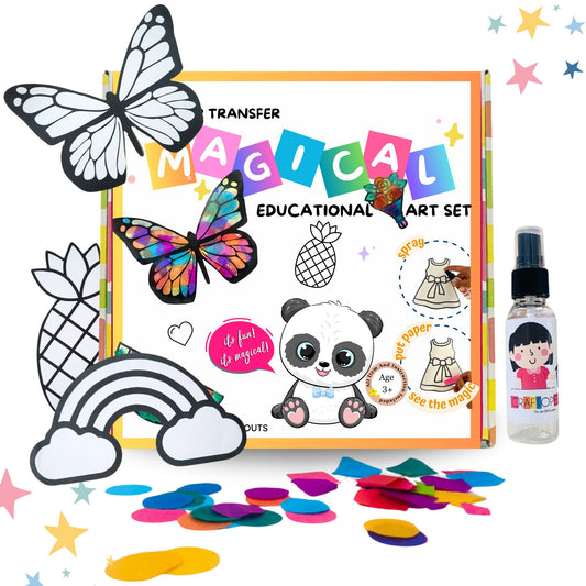 The Magical Color Transfer Paper Art and Craft Kit - Toddler DIY Activity Box