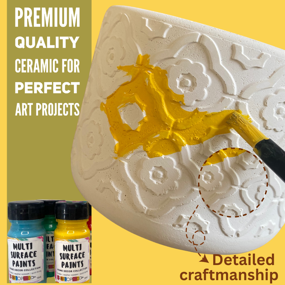 Ceramic vase Paint