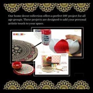 Folk art lotus-shaped tealight candle holder in red and white ceramic with decorative patterns