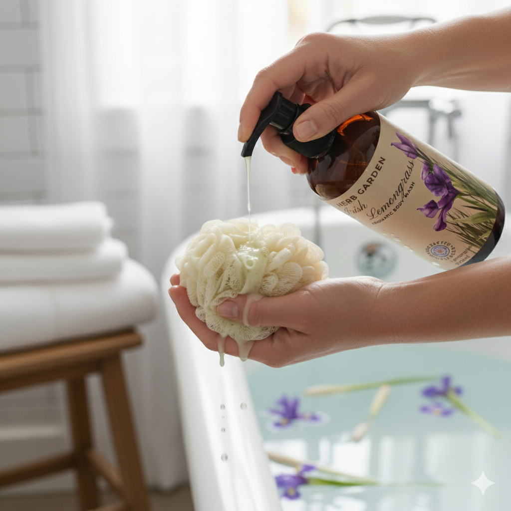 Herb Garden Irish Lemongrass Aromatic Body Wash - 300 Ml