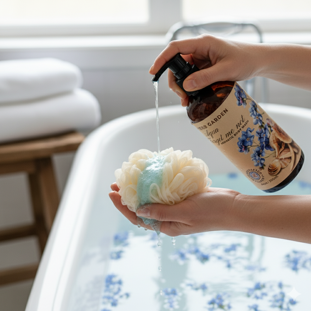 Herb Garden Aqua Aromatic Body Wash - 300 Ml