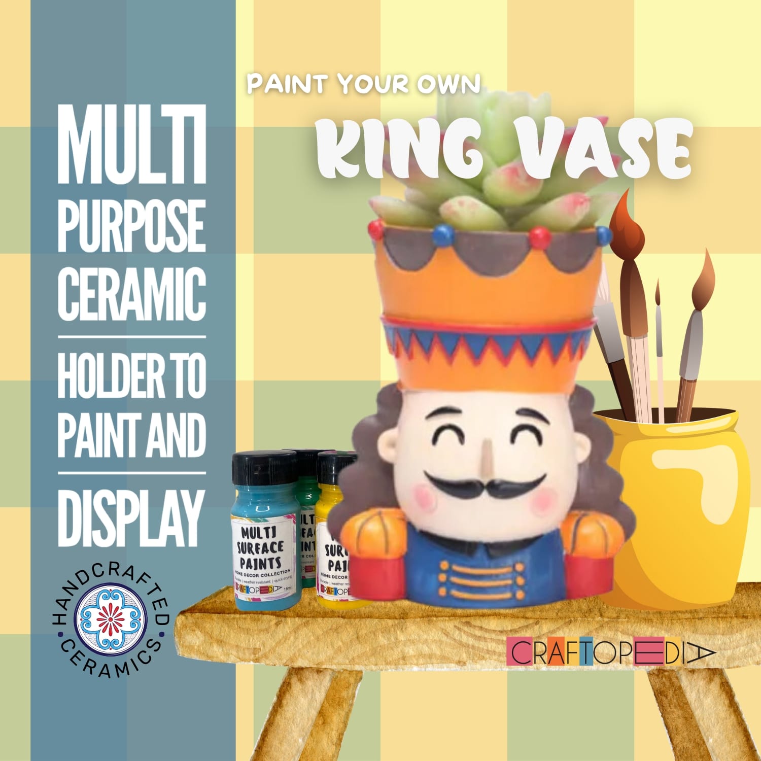 Ceramic King Shaped Holder | Buy Ceramic Decorative Items Online