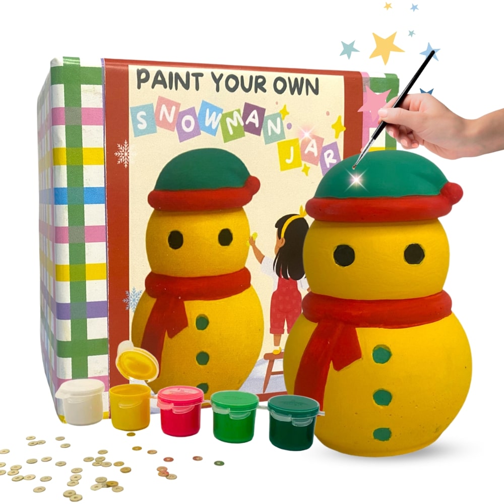 Snowman jar