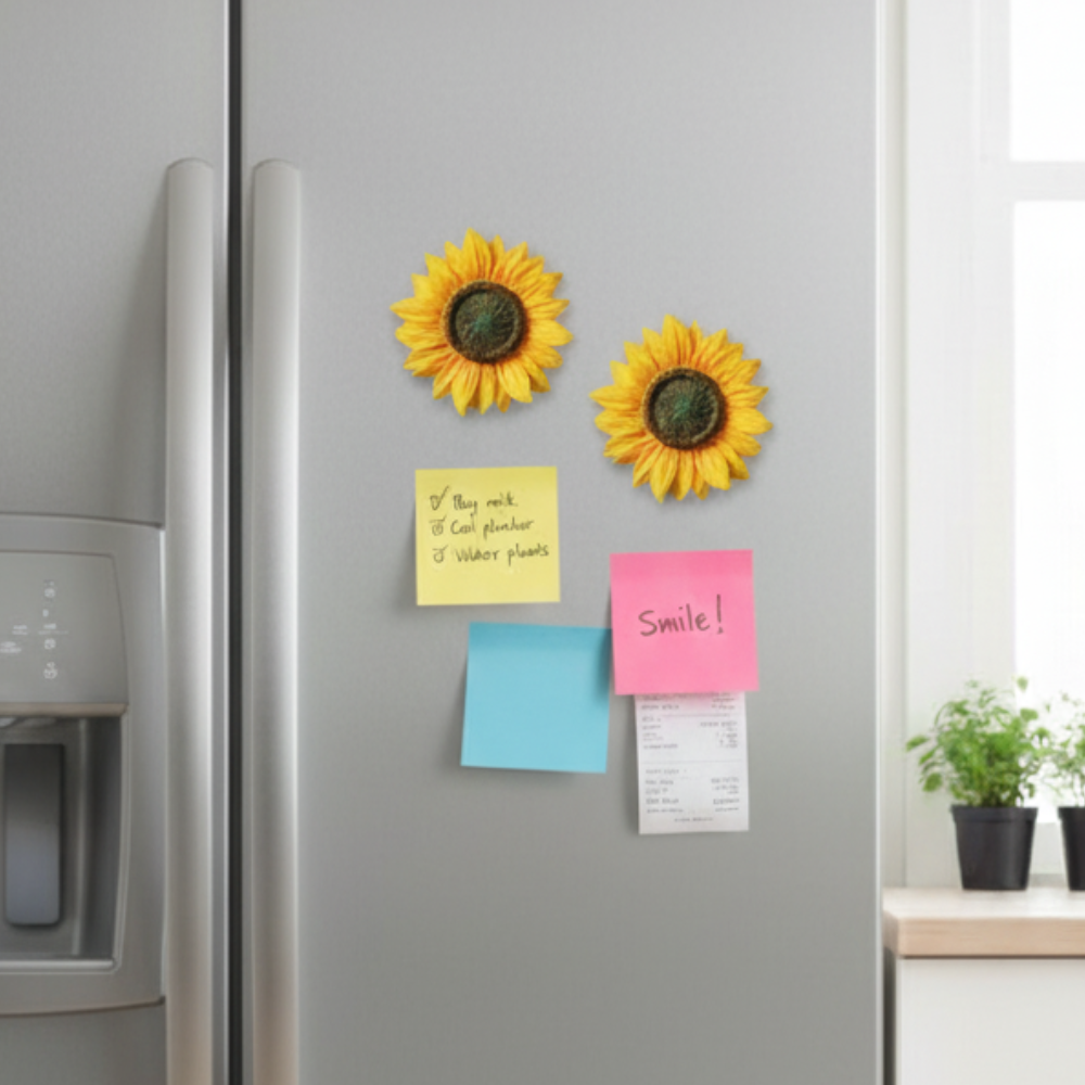 Handmade Fridge Magnet - Sunflower