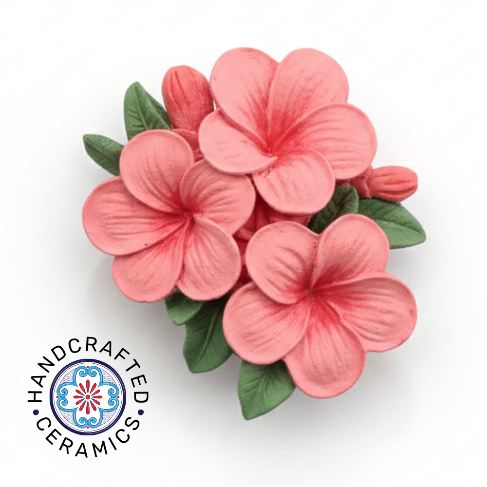 Handmade Fridge Magnet - Firangipani