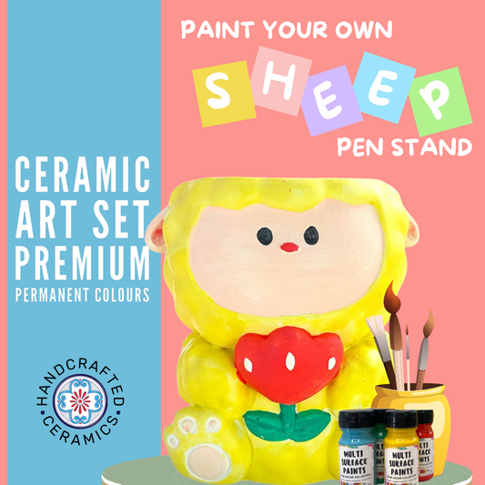 Paint Your Own Pen Stand - Sheep