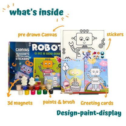 4 In 1 Canvas Set - Robot