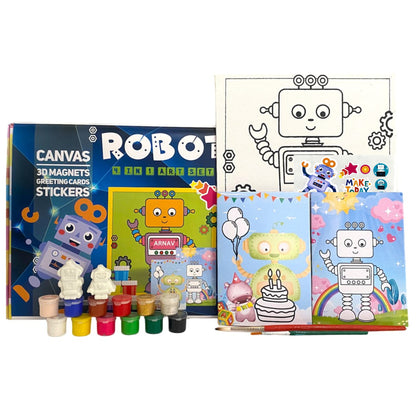 4 In 1 Canvas Set - Robot