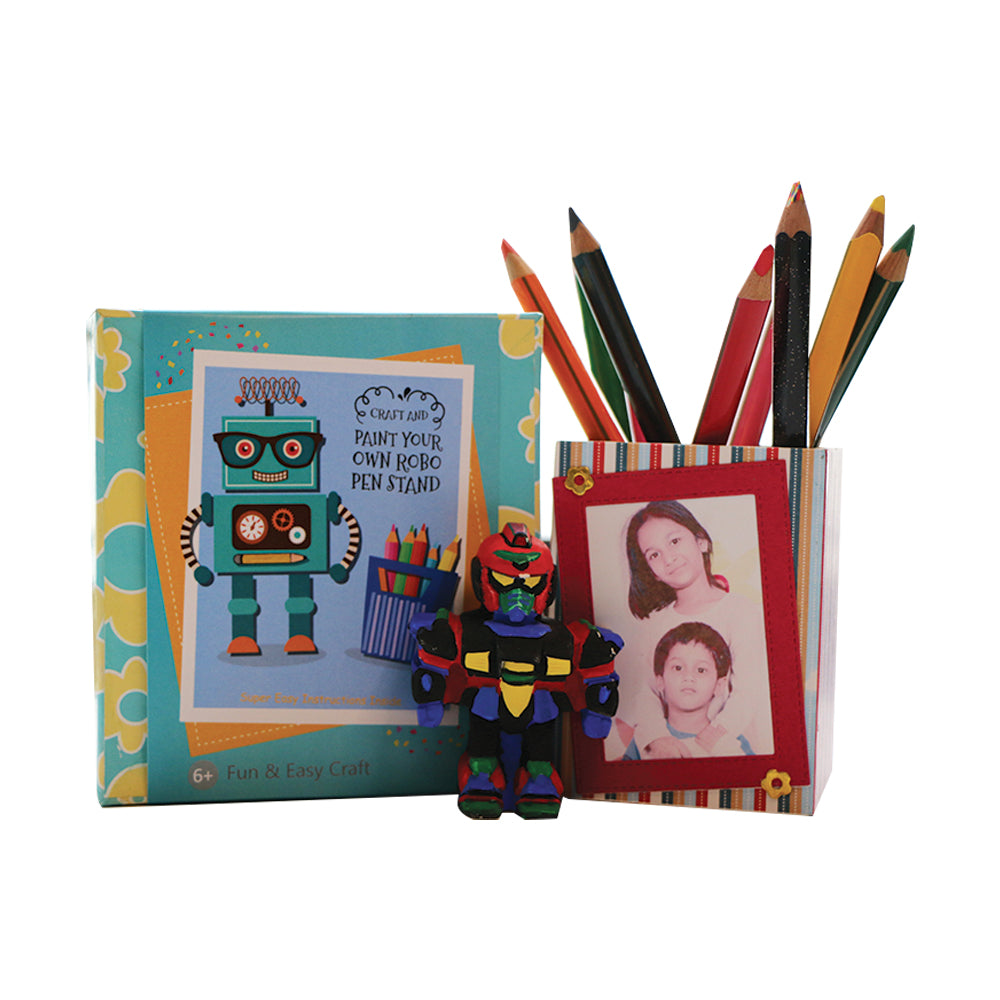 Paint Your Own Robot Pen Stand