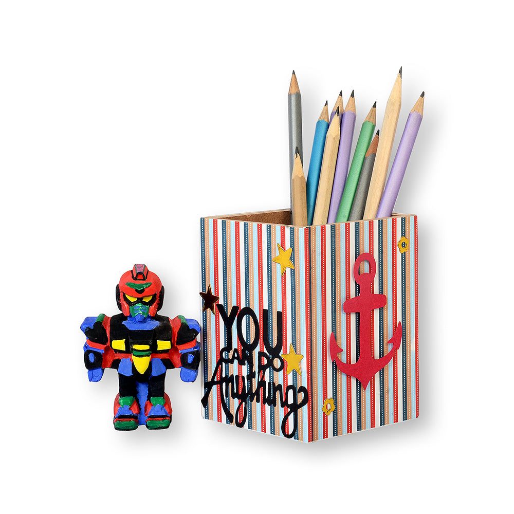 Paint Your Own Robot Pen Stand